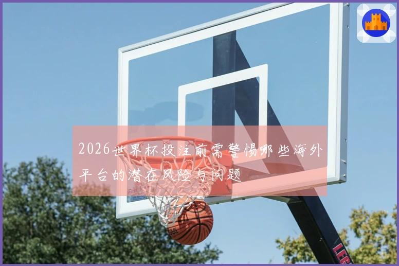 2026世界杯投注前需警惕哪些海外平台的潜在风险与问题